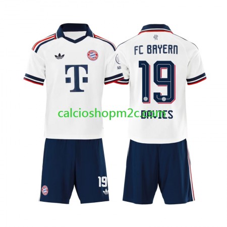 Bayern Monaco Alphonso Davies 19 Bambino Maglia Trasferta 2026/2027 Manica Corta Bayern Monaco Alphonso Davies 19 Bambino Maglia Trasferta 2026/2027 Manica Corta